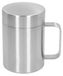 Mug à café en acier inoxydable avec couvercle - Mug de voyage à double paroi 400 ml