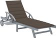 Maison Exclusive - Chaise longue de jardin avec coussin bois d'acacia massif