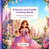 Princess Dreams at the Castle: 64 Big and Beautiful Coloring Pages for Kids Ages 3-8