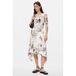 Desigual midi jurk met print - ecru