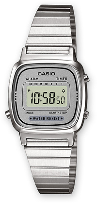 Casio LA670WEA-7EF - Zilver - Horloge