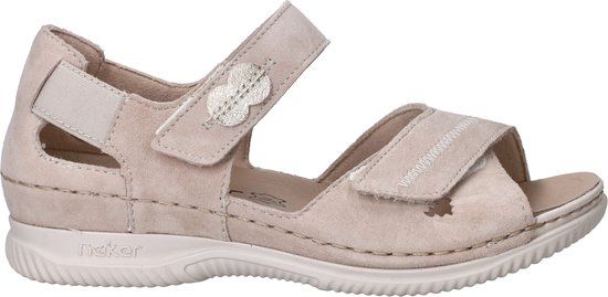 Rieker V7474 Dames Sandalen Beige Maat 38