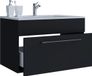 VCM 2-tlg. Waschplatz Waschtisch | Waschbecken Unterschrank Breite 80 cm | Badmöbel Set hängend mit einer Schublade | Badinos