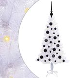 vidaXL Kunstkerstboom met 150 LED Wit 120 cm PVC en Staal