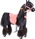 PONNIE Mechanisch loopkwaadje Ebony S avec selle rose