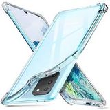 Phonillico® Transparant siliconen schokbestendig hoesje voor Samsung Galaxy S20