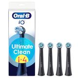 Oral-B iO Series Ultimate Clean Black, Originele Vervangende Ronde Borstelkoppen, Crisscross Borstelharen voor Geavanceerde Diepe Reiniging en Plaque Verwijdering, Ontworpen voor Oral-B iO Elektrische
