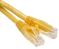RS PRO Ethernetkabel Cat.6, 3m, gele patchkabel, A RJ45 U/UTP stekker, B RJ45, PVC
