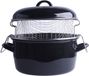 Merkloos Frituurpan - Pan met mandje - Oliebollen pan - Deepfryer - 24cm - Zwart