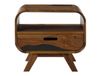 Massivmoebel24 MAILLAND Table de nuit en bois de Sheesham 50x40x43 marron foncé laqué MAILAND #242