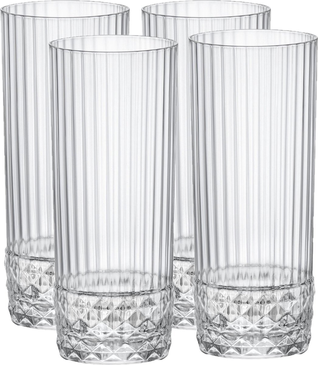 Bormioli 12x Stuks longdrink glazen transparant 400 ml - Glazen - Drinkglas/waterglas/longdrinkglas