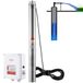 VEVOR diepwaterdompelpomp, 2200 W, 230 V, debiet 9,8 m³/u, opvoerhoogte 144 m, met 19,4 m kabel en externe schakelkast, roestvrijstalen waterpomp voor industriële irrigatie en huishoudelijk gebruik, IP68 waterdicht.