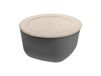Koziol Saladier avec couvercle Connect thermoplastique biocirculaire 4 L Nature gris cendré