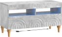vidaXL TV-meubel ALKMAAR 81 x 35 x 43 cm Betongrijs Bewerkt hout