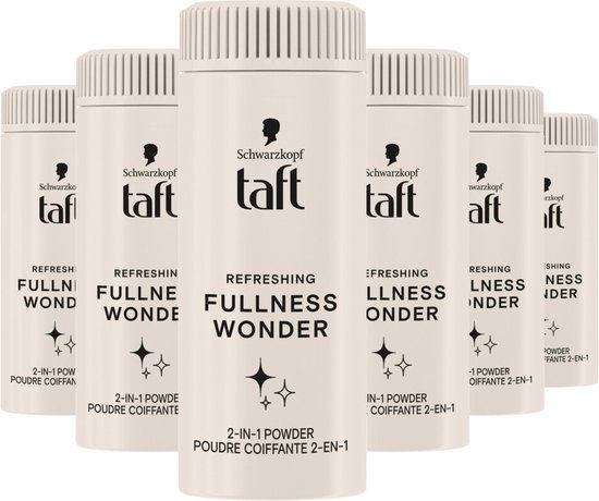Taft Refreshing Fullness Wonder Powder – Haarstyling - Volume Poeder - Frisheid - Anti-Grease – Voordeelverpakking - 6x 10g