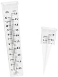 Gerimport Regenmeter/neerslagmeter - kunststof glas met punt - 21 cm - tuin/buiten