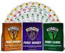 Jeu de cartes de golf – 3 jeux pour le parcours de golf, disponible en différentes couleurs