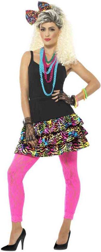 Smiffys Fluo 80's Leopard Set for Women - One Size