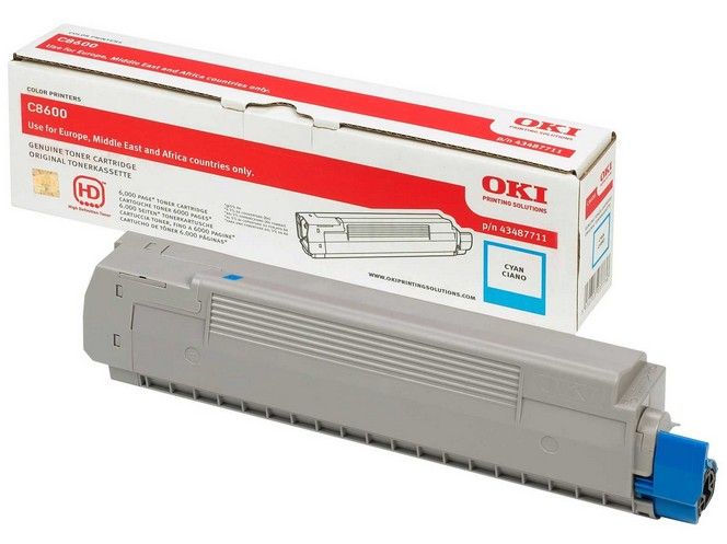 Oki 43487711 - Cyaan tonercartridge - Geschikt voor C8600cdtn, 8600dn, 8600n, 8800cdtn, 8800dn, 8800n