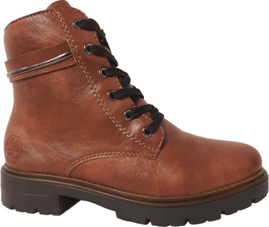 Rieker Z2842-24 Cognac Veterboots - Bruin - Maat 38
