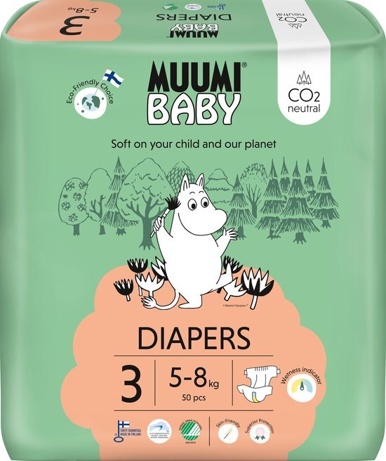 Muumi baby Luier Maat 3 Midi 5-8 kg 50 stuks