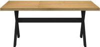 vidaXL Wandtafel NOAIN X-vormige poten 180x90x75 cm massief hout