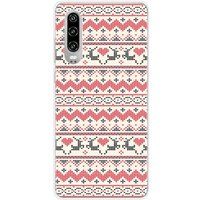 1001 coques Rendier Siliconen Hoesje Compatibel met Huawei P30 Kersttrui Rendier
