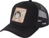 Capslab One Piece Trucker Cap, Mannen, Zwart