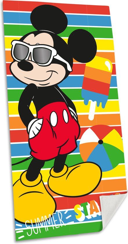 Mickey Mouse Strandhanddoek - 70 x 140 cm - Katoen