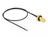 DeLOCK 12659 câble coaxial 0,35 m RP-SMA MHF 4L LK Noir