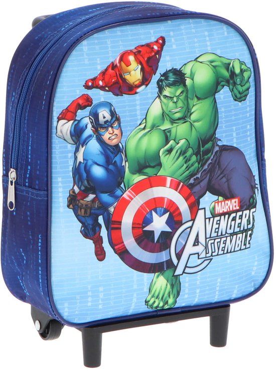 Avengers trolley blauw polyester kinderen unisex 3 l
