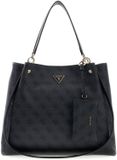 GUESS Lorella Logo Girlfriend Tote Coal Logo Schoudertas