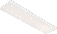 Briloner LED Plafonniére plafondlamp dimbaar met lichtrand sterrendecoratie incl. afstandsbediening kleurtemperatuurregeling 38 Watt 3.800 lumen wit