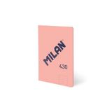 MILAN Notitieboek A5, gelinieerd, 48 vellen, 95 g/m², collectie 430 sinds 1918, roze