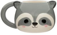 Puckator Mok met oor Wasbeer Aardewerk 200 ml