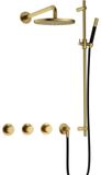 Hotbath Cobber - CB7067 - Inbouw Regendoucheset - Geborsteld Messing PVD
