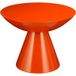 Mica Decorations Table d'appoint Celise - H44 x Ø59 cm - Métal - Orange
