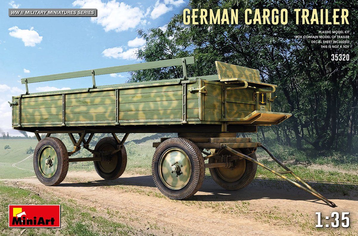 MiniArt 1:35 35320 German Cargo Trailer Plastic kit