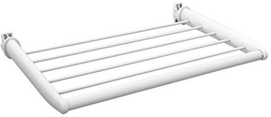 WillieJan Radiator handdoekenrek 90MW - Wit - 5 stangen - 46 cm - Radiatorbevestiging - Zonder boren