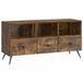 vidaXL meuble TV avec tiroir chêne fumé 102 x 34,5 x 50 cm bois transformé