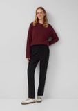 s.Oliver Broek Zwart Dames Maat 34 Regular Fit Polyester