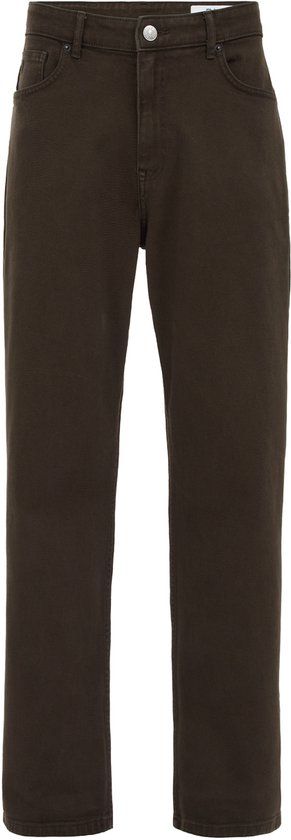 WE Fashion Heren loose fit jeans Dark brown