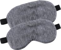 Tendance Slaapmasker Fluweel - 2x - grijs