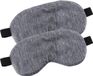 Tendance Slaapmasker Fluweel - 2x - grijs