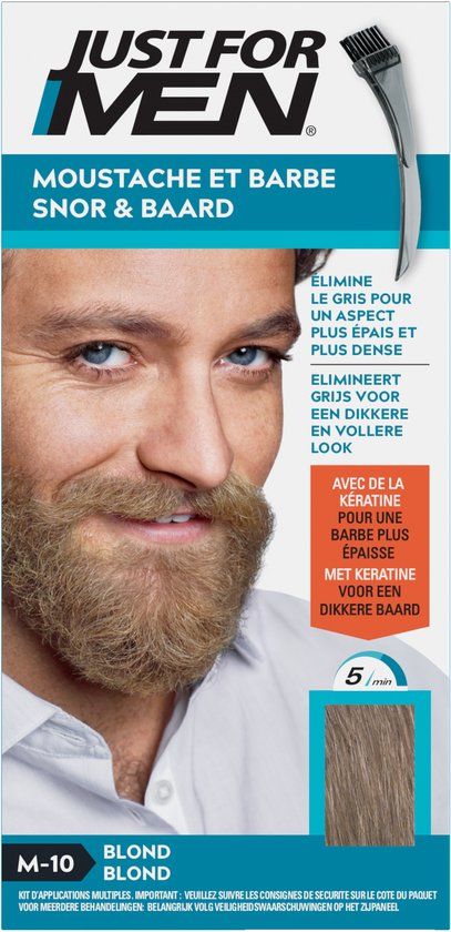 Just For Men Snor en Baard Haarkleuring M10 Middenblond