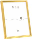 Deknudt Frames Fotolijst S011A4 - smal goud in kunststof - 13x18 cm