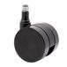 WAGNER 01173561 Draaistoelrol/bureaustoelwielen, design hard, diameter 50 mm, hoogte 55 mm, intervalgeremd, steekpen 11 x 20 mm, draagkracht 50 kg, Made in Germany