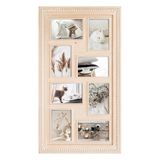 Atmosphera Collage fotolijst Natural - voor 8x foto van 10 x 15 cm - hout - beige - 37 x 66 cm - Wissellijst - Modern