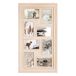 Atmosphera Collage fotolijst Natural - voor 8x foto van 10 x 15 cm - hout - beige - 37 x 66 cm - Wissellijst - Modern