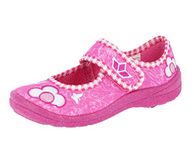 LICO Huisschoenen 'Sweet Girl' donkerroze / wit